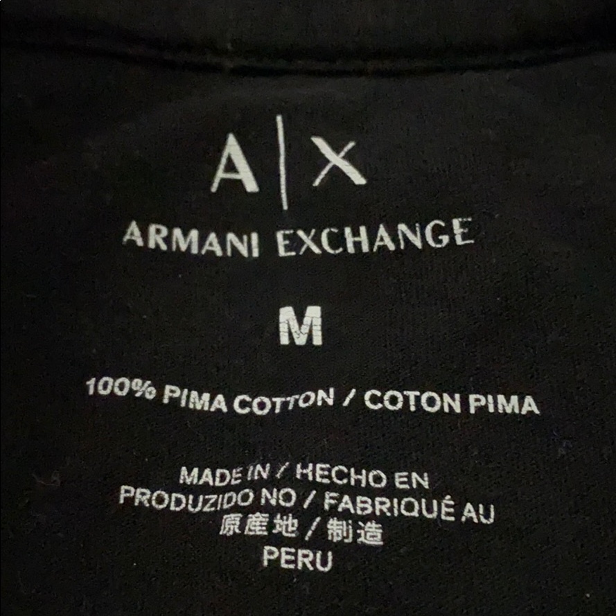 Armani Exchange Basic Black Tee!